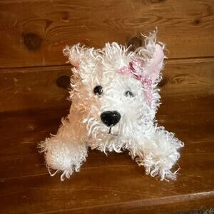 Webkinz Ganz 8" White Terrier Dog HM106 Plush Stuffed - NO CODE